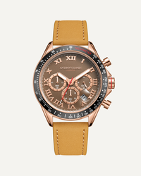 Hand Assembled Anthony James Limited Edition Tachymeter Turbo Rose Brown - SJR London Timepiece