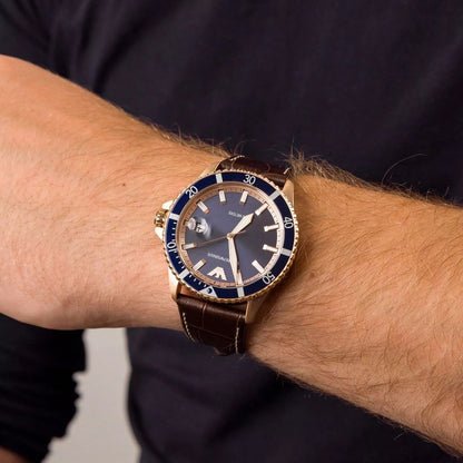 Emporio Armani AR11556 Men's Rose Gold Diver Watch - SJR London Timepiece