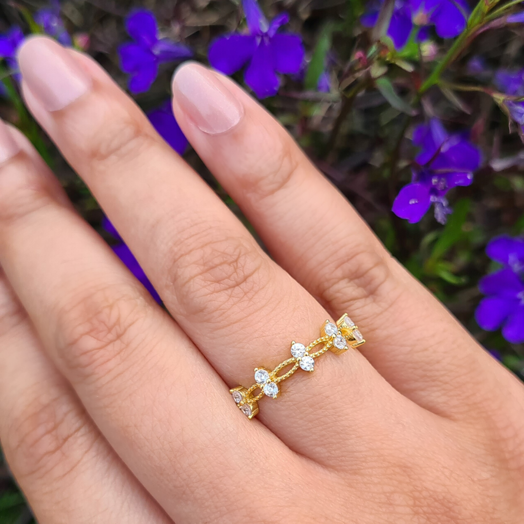 Alana Ring in Gold - SJR London Timepiece