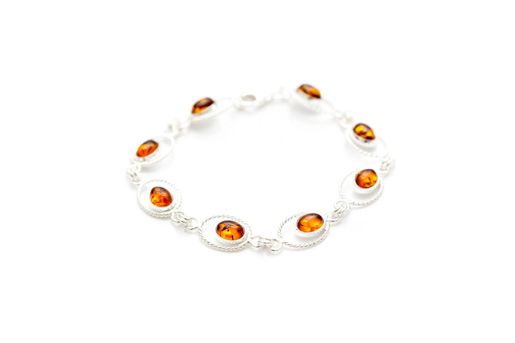 Bracelet à maillons Quintessence d'ambre
