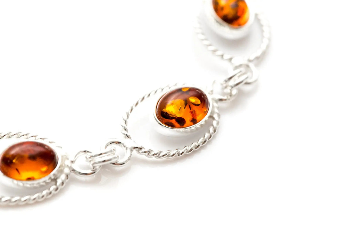 Bracelet à maillons Quintessence d'ambre