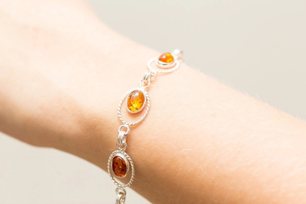 Bracelet à maillons Quintessence d'ambre