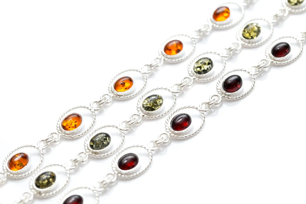 Bracelet à maillons Quintessence d'ambre