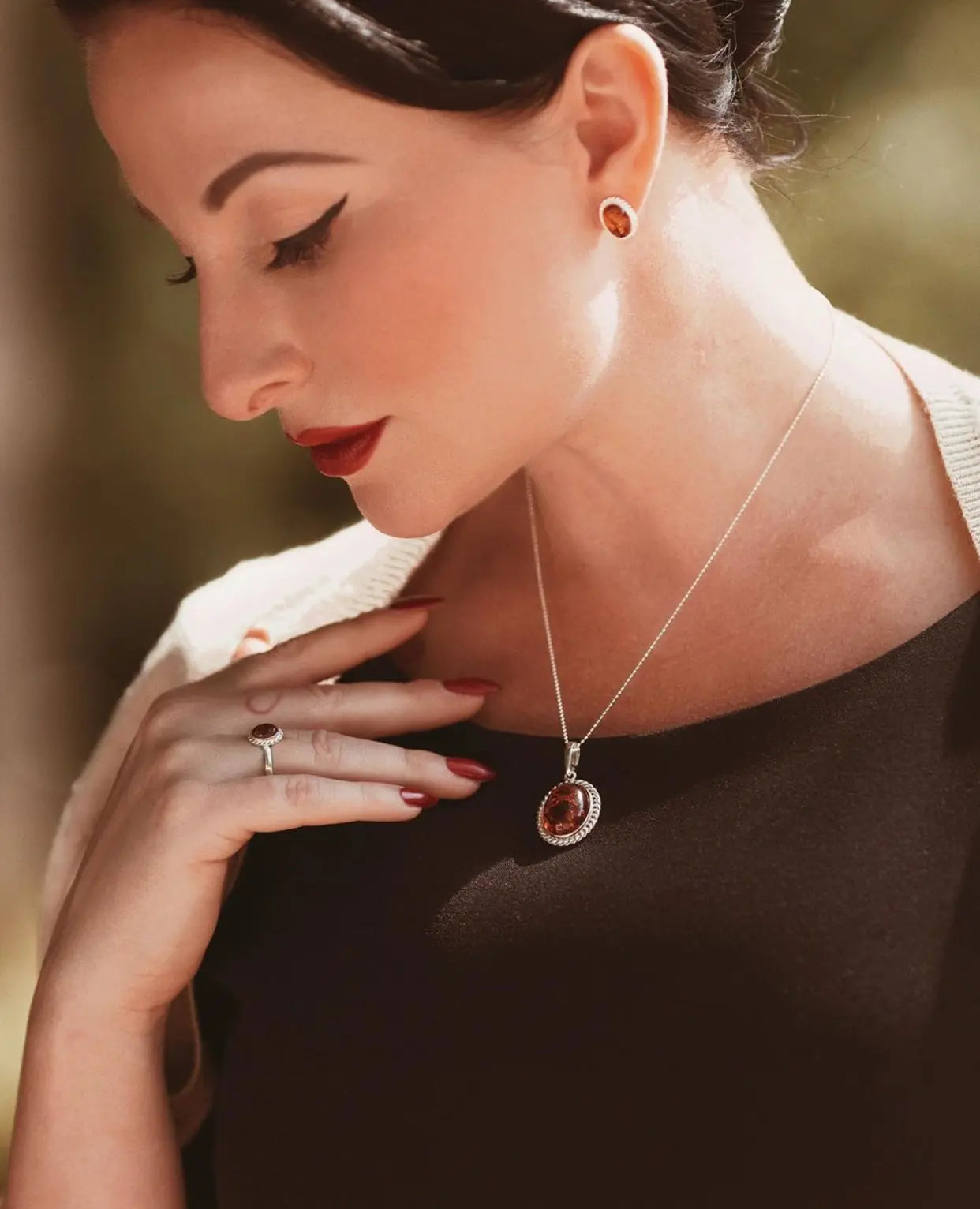 Pendentif Quintessence Ambre