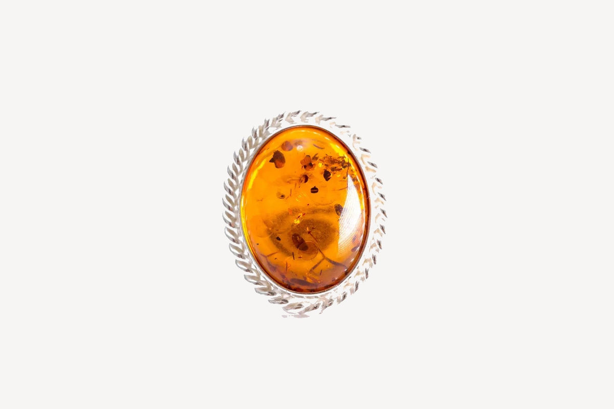 Bague spectaculaire Quintessence Ambre