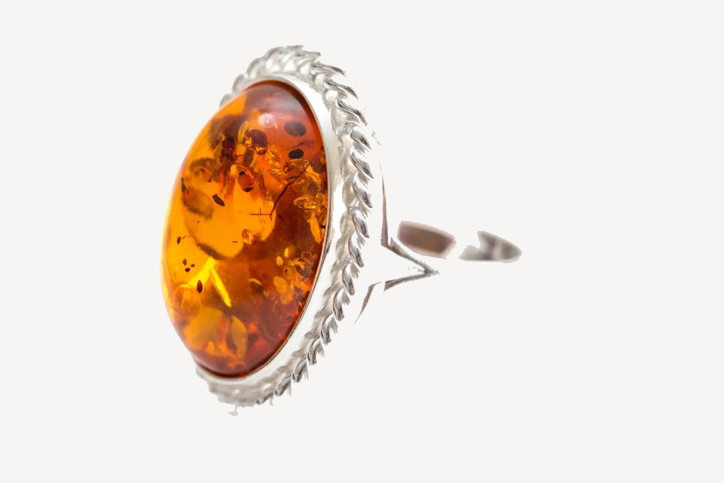 Bague spectaculaire Quintessence Ambre