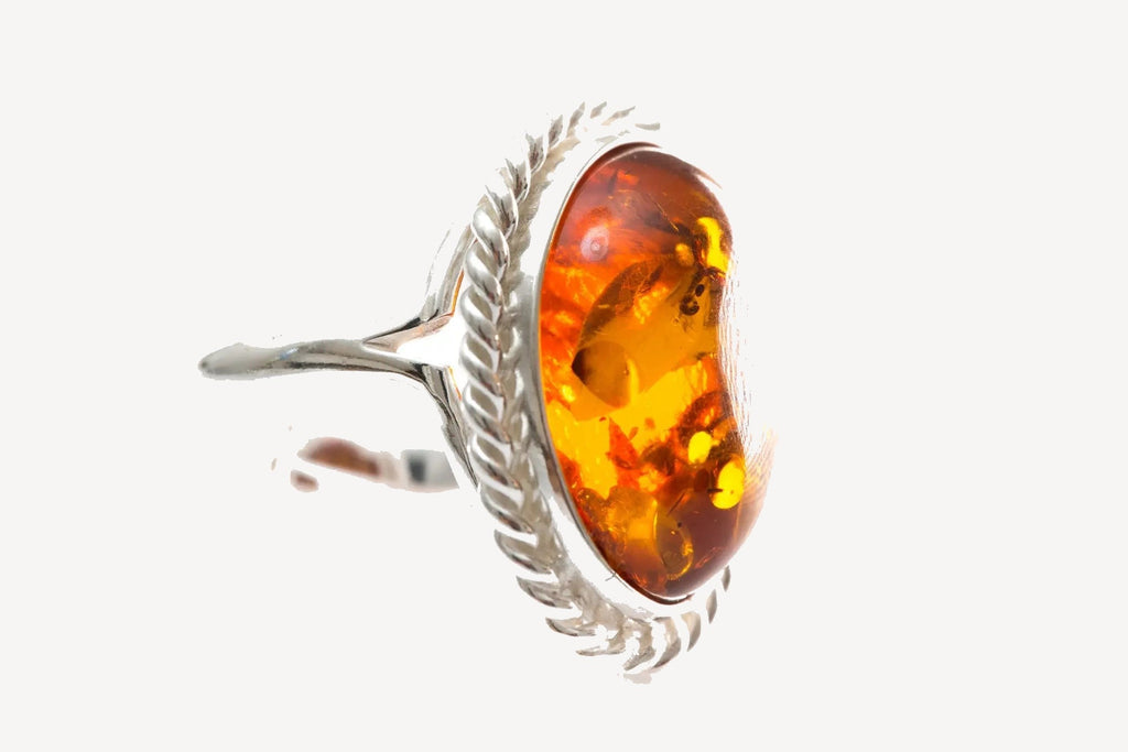 Bague spectaculaire Quintessence Ambre