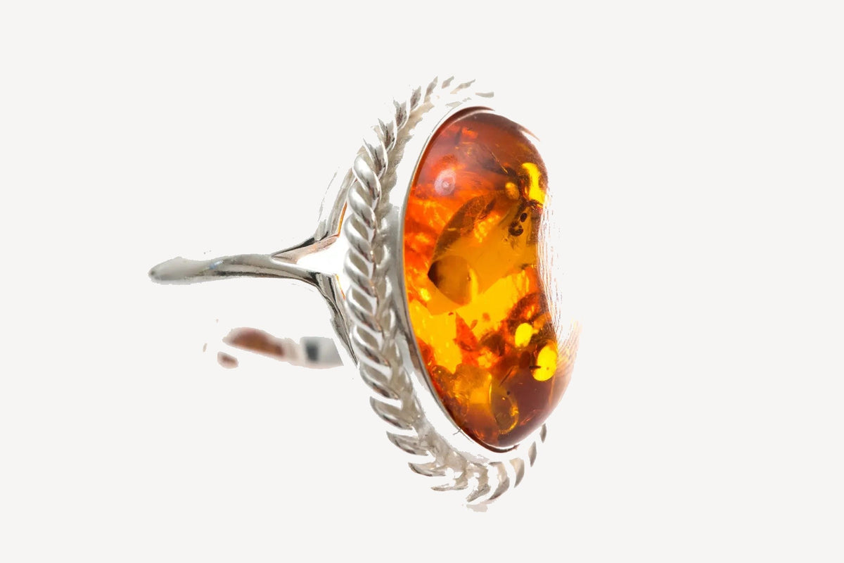 Bague spectaculaire Quintessence Ambre