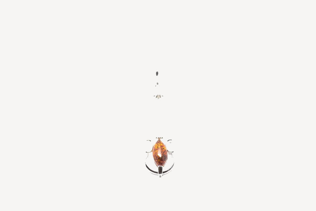 Amber Violin Pendant
