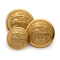 Three Lions Blazer Button In Gold