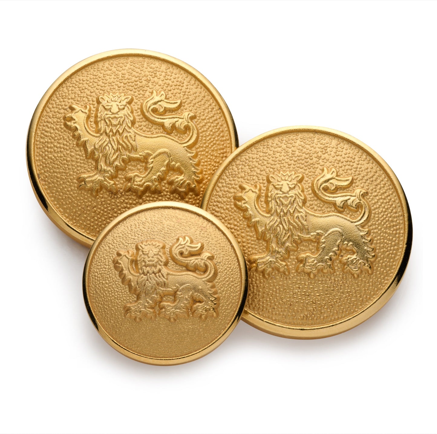 Lion Passant Guardant Blazer Button Set In Gold