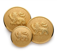 Lion Passant Guardant Blazer Button Set In Gold