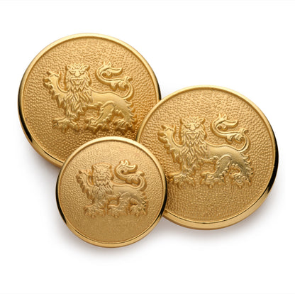 Lion Passant Guardant Blazer Button Set In Gold