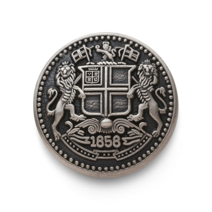East India Company Blazer Button In Antique Silver