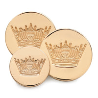 Naval Coronet Blazer Button Set In Gold
