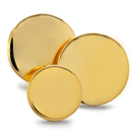 Polished Gold Blazer Button Set