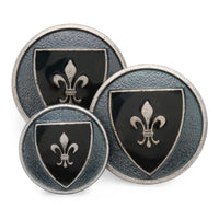 Heraldic Shield (Blue Enamel) Blazer Button