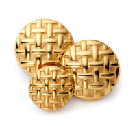 Tartan Weave Blazer Button