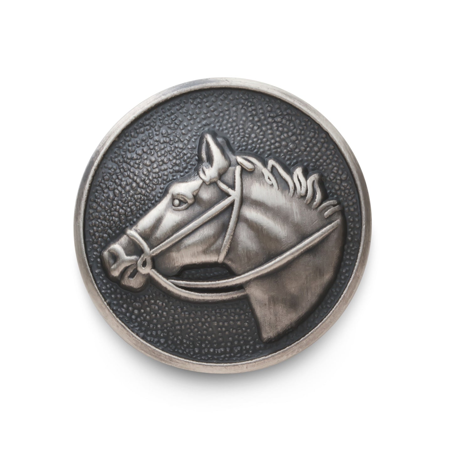 Horse Head Blazer Button Set In Antique Silver