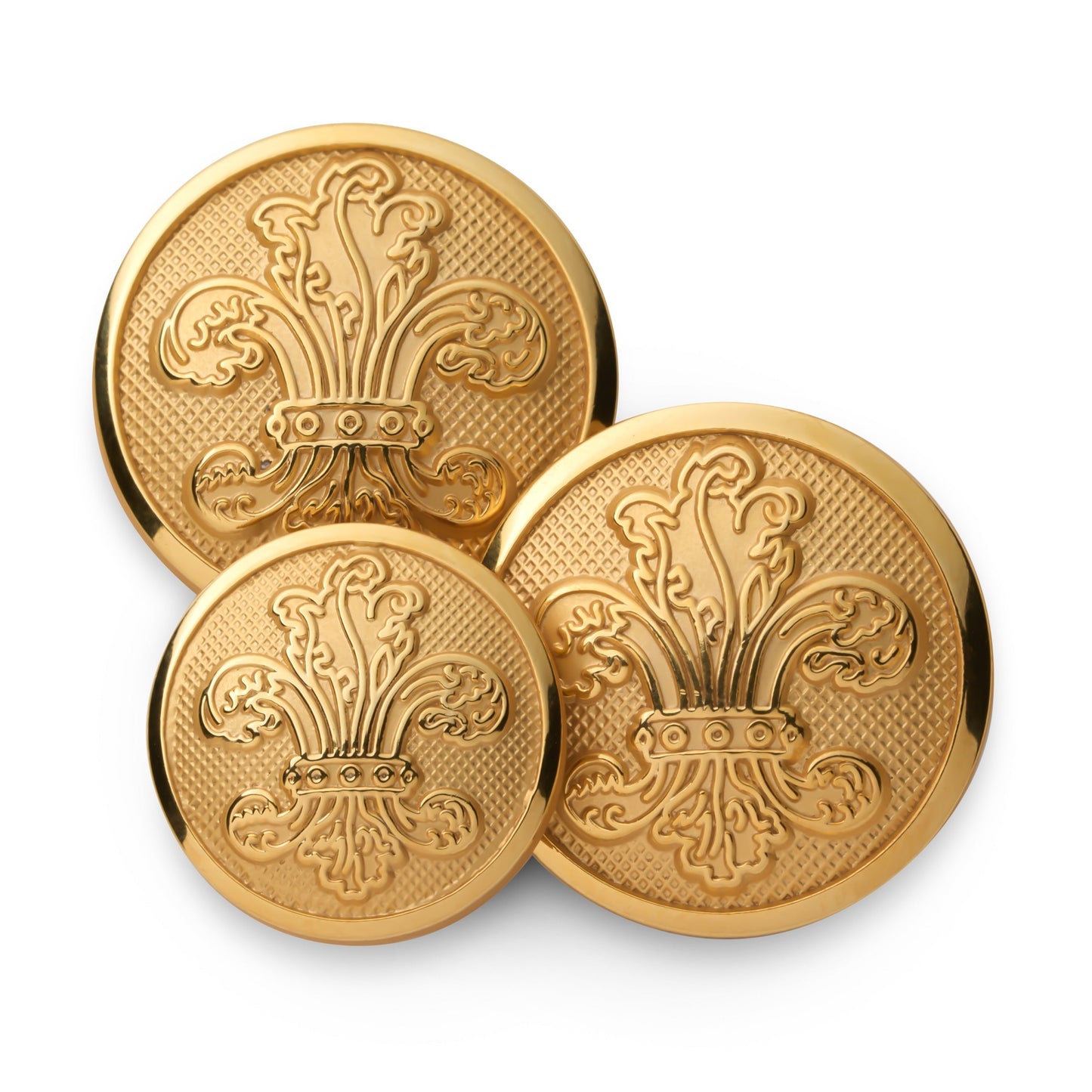 Fleur De Lys Blazer Button Set In Gold