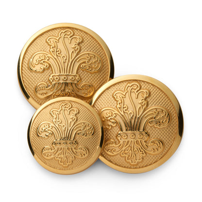 Fleur De Lys Blazer Button In Gold