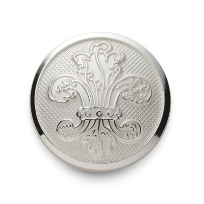 Fleur De Lys Blazer Button In Silver