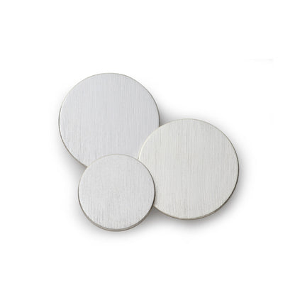 Brushed Silver Blazer Button Set