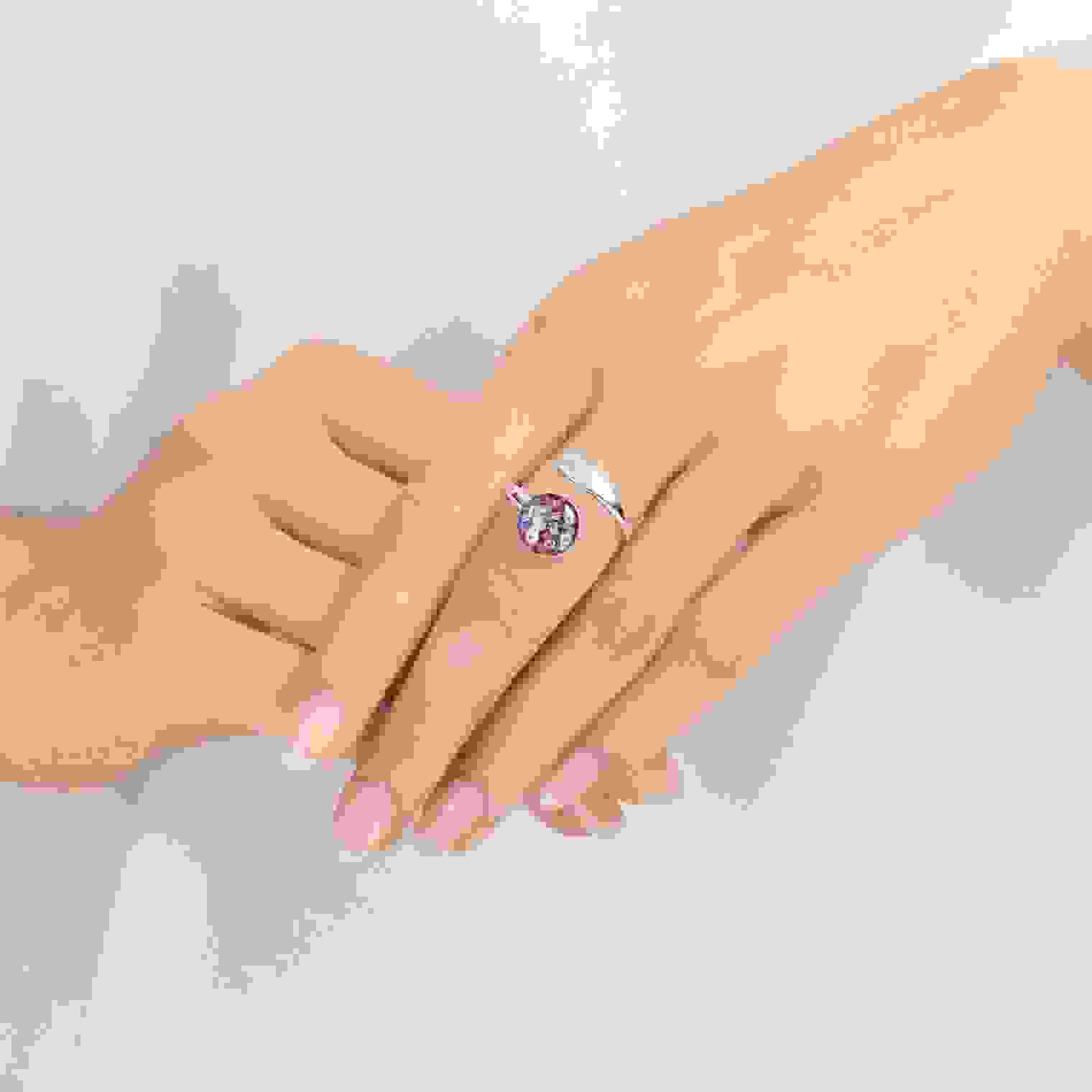 Purple Haze Round Ring - Adjustable