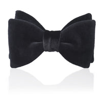 Black Velvet Pre-Tied Bow Tie