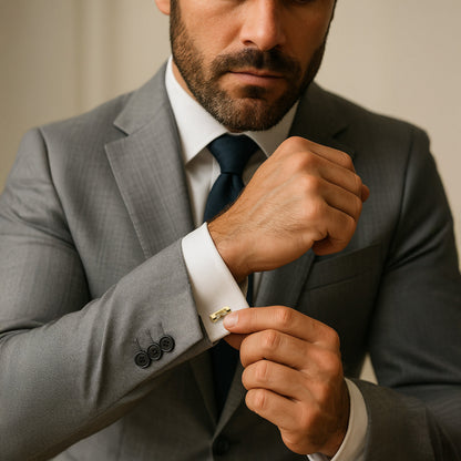 Hourglass Cufflinks In Gold