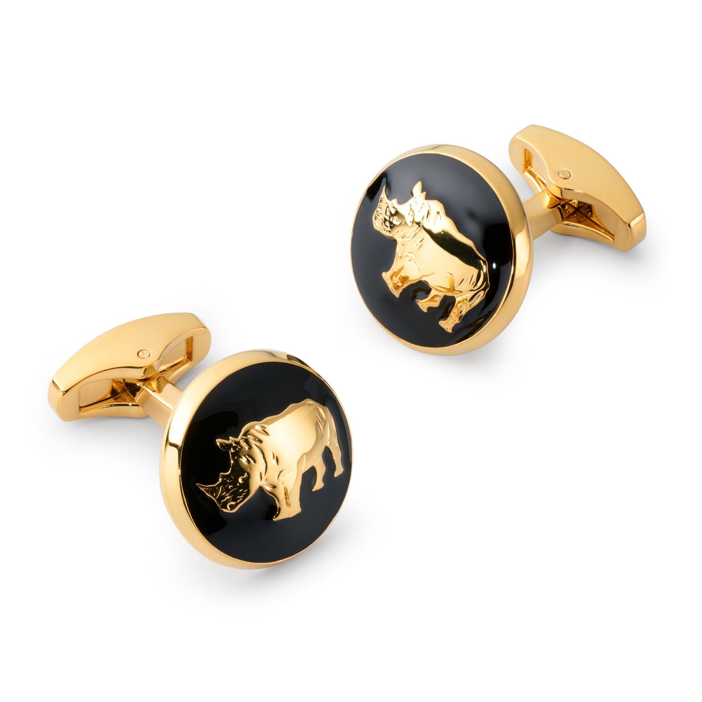 Rhino Cufflinks In Black