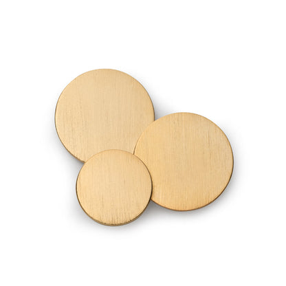 Brushed Gold Blazer Button Set