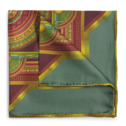 Criterion Foyer Turquoise Pocket Square