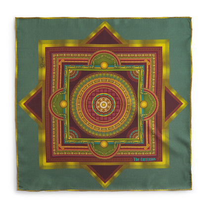 Criterion Foyer Turquoise Pocket Square