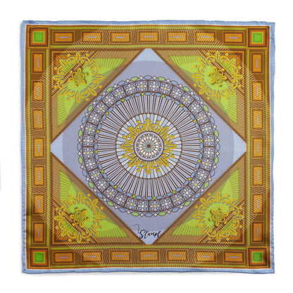 Edinburgh Saltire Waverley Green Pocket Square