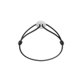 Mini Silver Soho Pavé Cord Bracelet