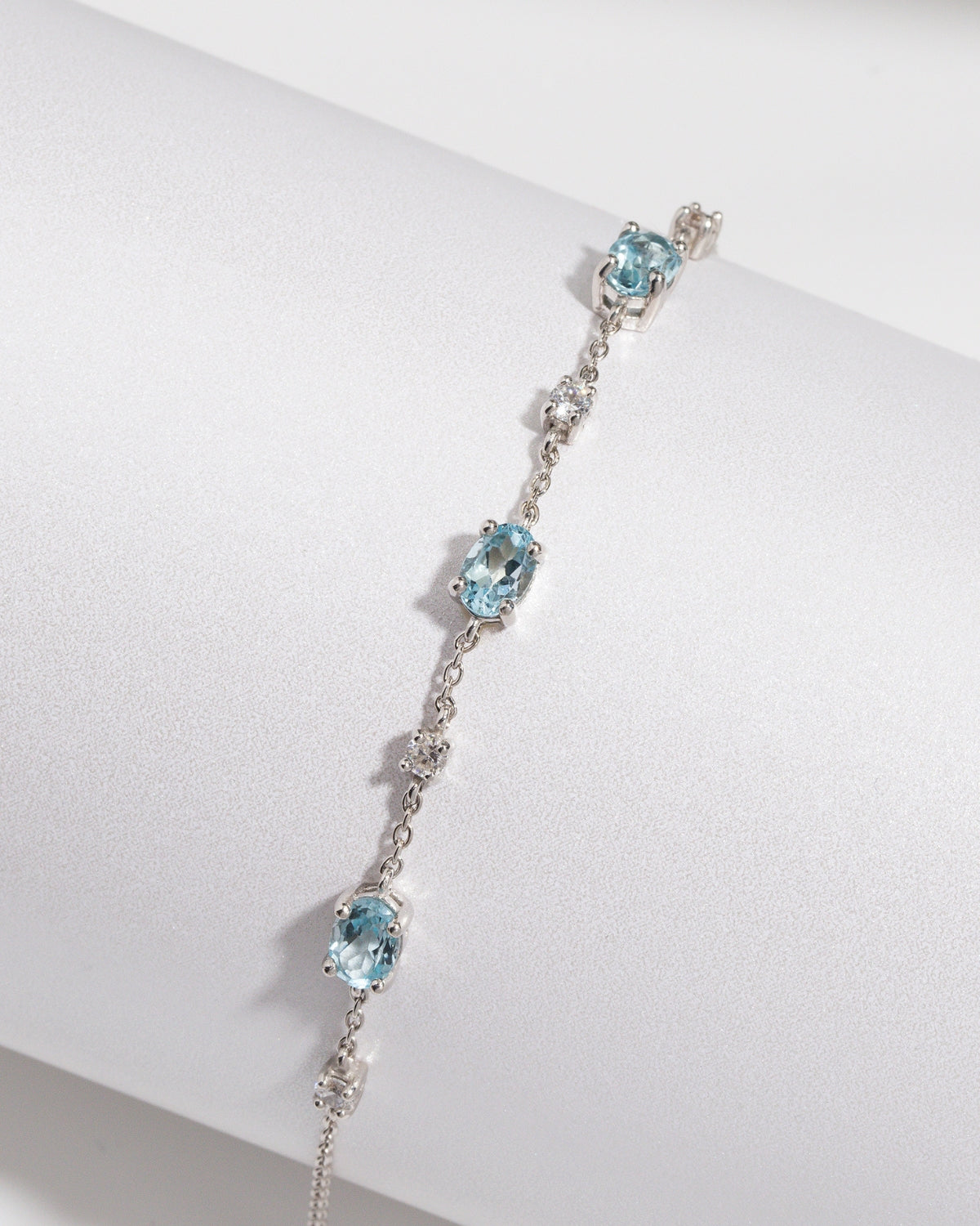 Complete Set - Blue Topaz Jewellery Set in Sterling Silver - SJR London Timepiece