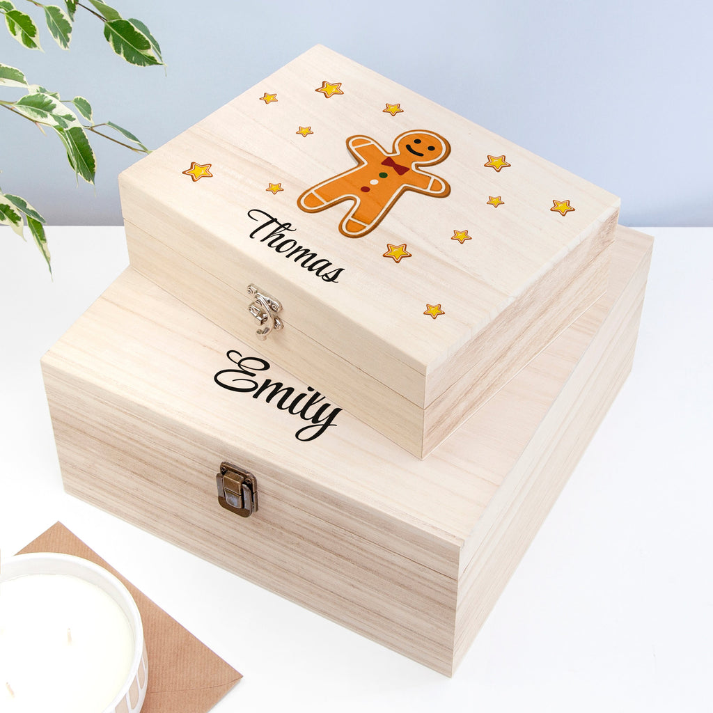 Personalised Gingerbread Man Christmas Eve Box