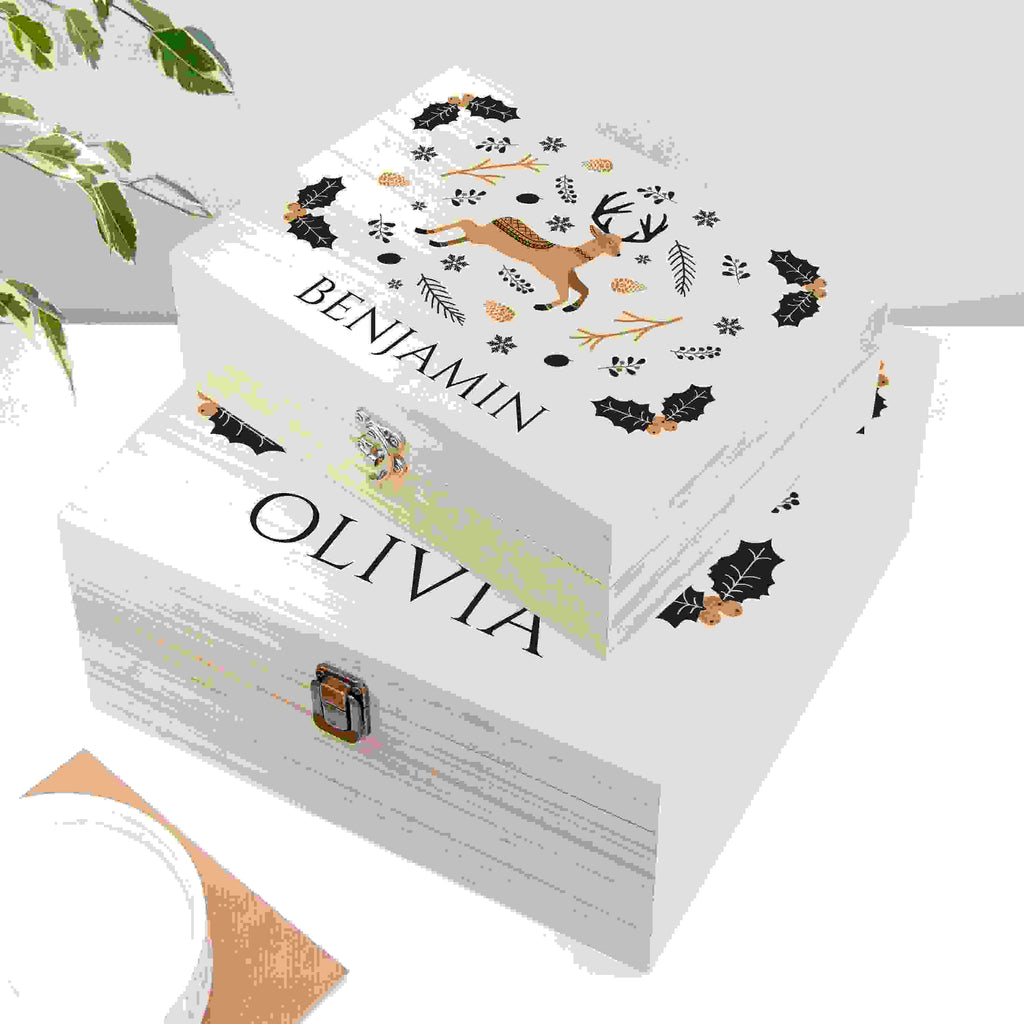 Personalised Scandi Deer Christmas Eve Box
