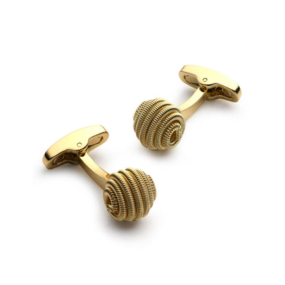 Spiral Cufflinks In Gold