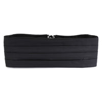 Black Barathea Silk Cummerbund