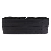 Black Satin Silk Cummerbund