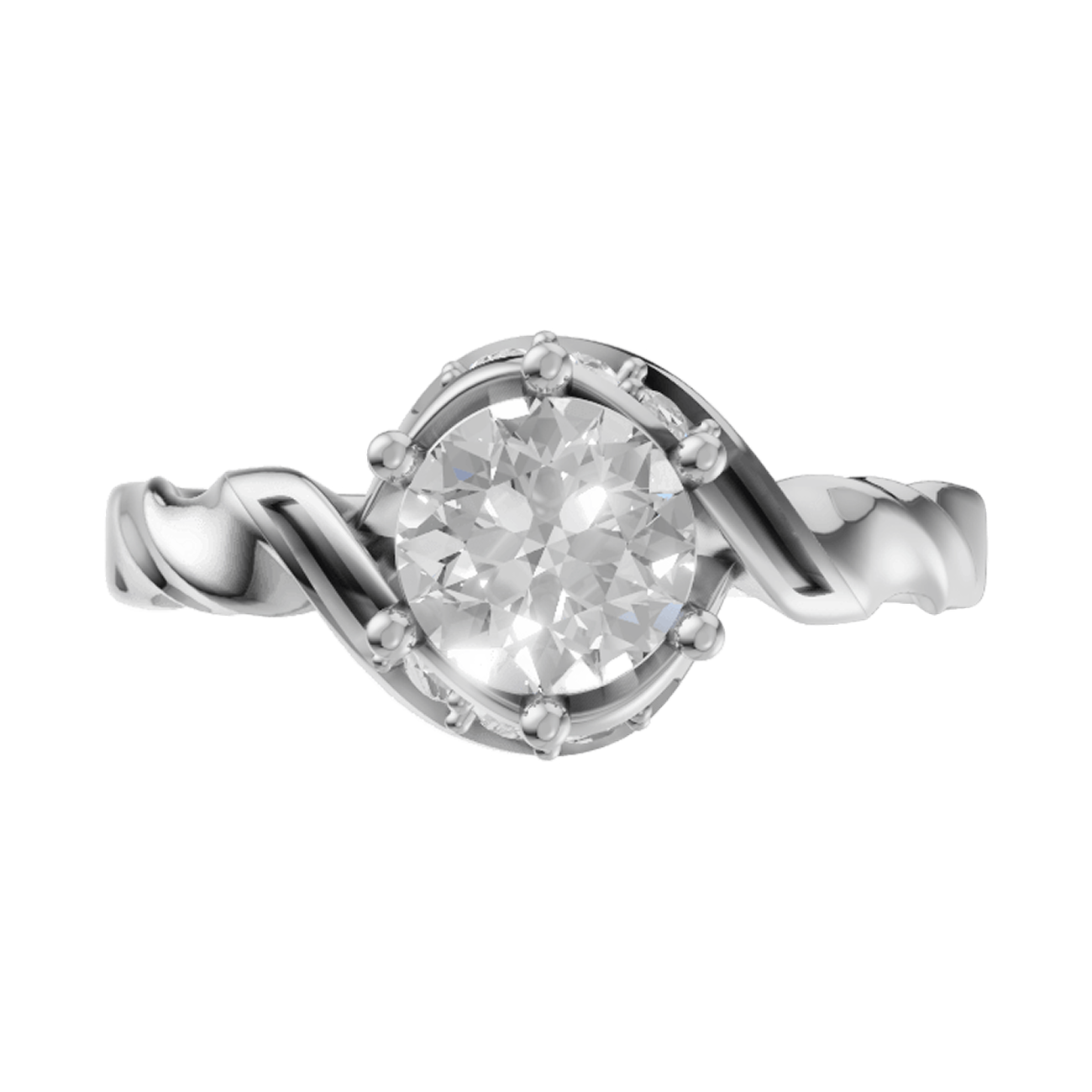 Celestial Vine Side Stone Ring - SJR London Timepiece
