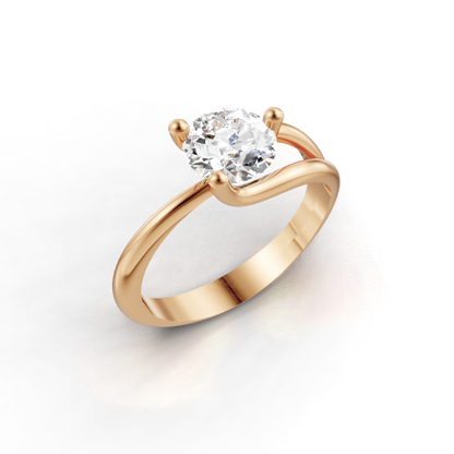 Celine Bypass Solitaire Ring - SJR London Timepiece