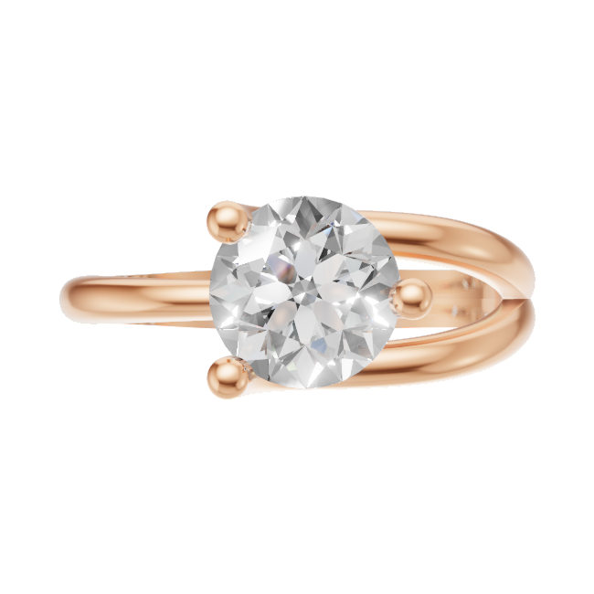 Celine Bypass Solitaire Ring - SJR London Timepiece