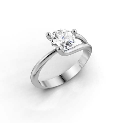 Celine Bypass Solitaire Ring - SJR London Timepiece
