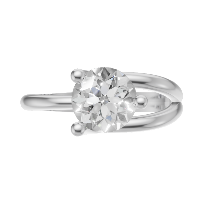 Celine Bypass Solitaire Ring - SJR London Timepiece