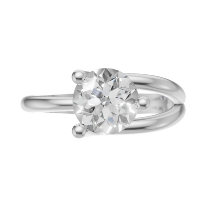 Celine Bypass Solitaire Ring - SJR London Timepiece