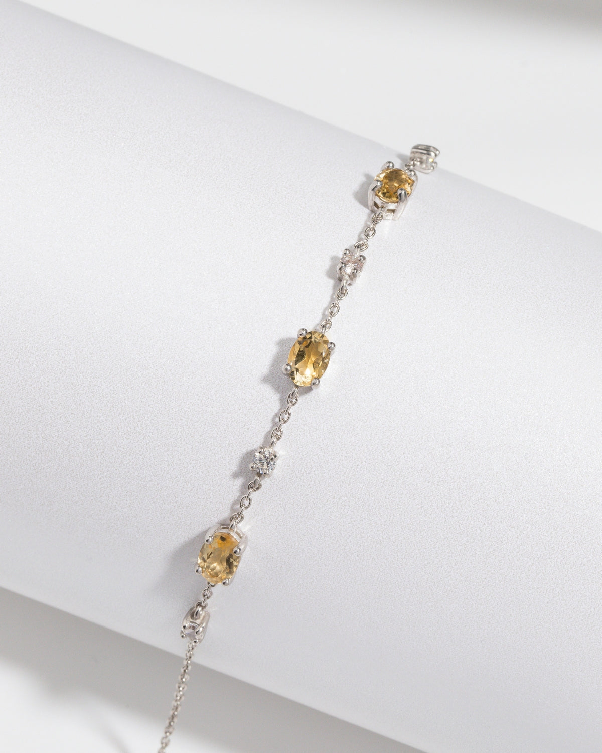 Mini Set 2 - Citrine Jewellery Set in Sterling Silver - SJR London Timepiece