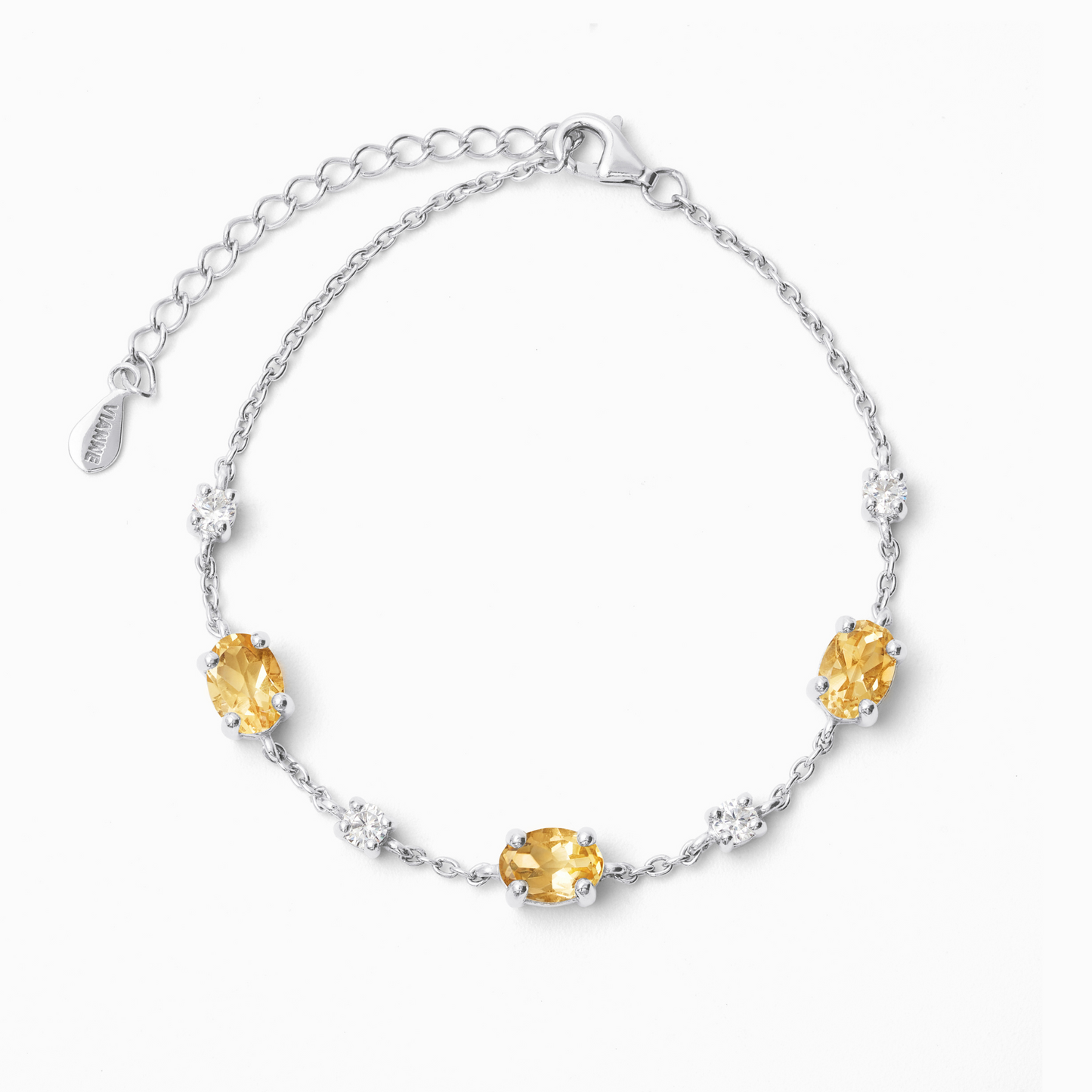 Citrine Bracelet in Sterling Silver - SJR London Timepiece